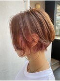 インナーカラー(ピンク)ボブ