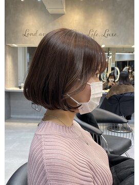 ロンドアヴァントゥス 池袋(Lond aventus) タンバルモリボブ、韓国ボブ、ショコラベージュ