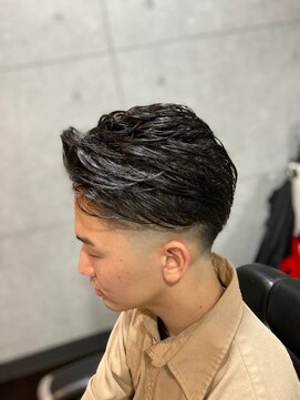 グロウヘアワークス(grow hair works) [grow hair works_浦安]パーマ×七三スキンフェード