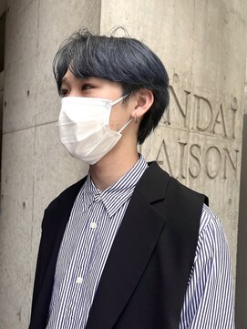 シーン(SCEN) センターパート　ネイビーカラー