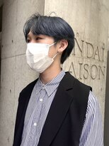 シーン(SCEN) センターパート ネイビーカラー