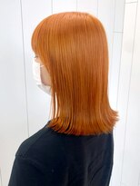 アルバム 渋谷パルコ(ALBUM)&nbsp;オレンジカラー_チェリーブラウンフェミニンロング_ba403041