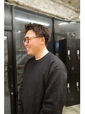 波巻きハイライトアップバングツーブロックマッシュ