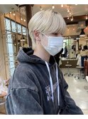 お客様ヘア】メンズ大人気！韓国風カルマヘア&ホワイトベージュ