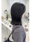 プツっと切りっぱなしボブ