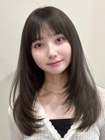 ユニコ(unico)&nbsp;韓国風/レイヤー/小顔/前髪カット/髪質改善/グレージュ/透明感