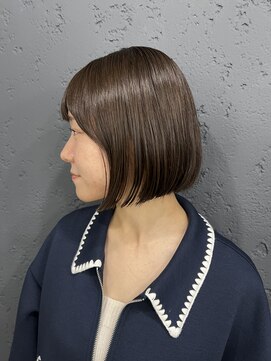 プライズ アイリス 池袋東口店(prize Iris) パツっとボブタンバルモリ韓国ヘア池袋