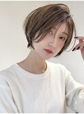 ウェーブミディアム似合わせカットメルティカラーショート/大宮