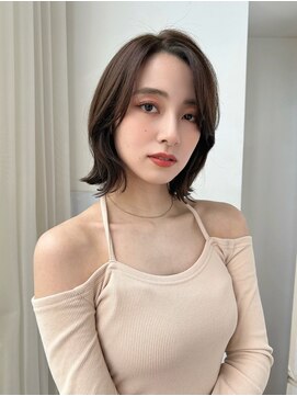 バイオレット 横浜店(Violet) ショコラグレージュ外はねボブ