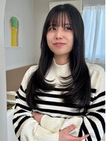 デビュー ヘアーメイク&nbsp;黒髪/ボブルフ/ネビージュ/小顔/ワンレン/宜野湾/髪質改善/前髪