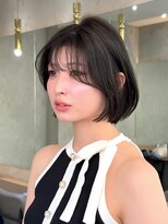 ロンドヴァリー 渋谷店(Lond vallee)&nbsp;切りっぱなしボブ×ニュアンス巻きの韓国ヘア