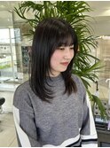 レイヤーカット 顔まわりレイヤー ヨシンモリ 韓国風巻き