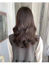 【透明感抜群】【オレンジ味撃退】アッシュブラウンカラーstylist/大西めぐみ