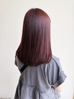 アヴァンセ サニー美容室&nbsp;ピンクブラウン/ツヤカラー/ブリーチなし/ミディアム