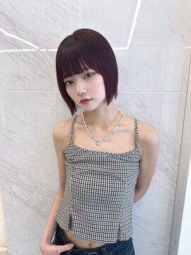 キティー(kiti) ミニボブ×ボルドーカラー