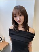 暗めカラー/ボブ顔周り/前髪/レイヤー/髪質改善/縮毛矯正/北千住