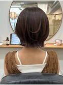 レイヤーボブ/レイヤーカット/ブラウンカラー/ナチュラルカラー