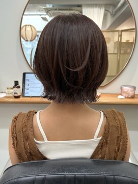 エニエンメイクス 立川(ENIEN MAKE'S) レイヤーボブ/レイヤーカット/ブラウンカラー/ナチュラルカラー