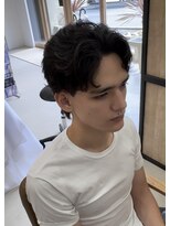 メンズギフト(men's GIFT)&nbsp;フェザーパーマ毛流れパーマセンターパート