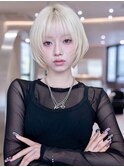 韓国レイヤー顔周りカット透明感カラー髪質改善艶髪シースルー