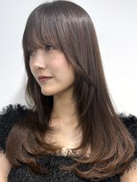 ワンズ リー 上大岡店(One's ly) ミディアムレイヤーカットアッシュブラウン似合わせカット