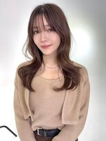 アース コアフュールボーテ 松本庄内店(EARTH coiffure beaute)&nbsp;ナチュラルベージュ_ヨシンモリ_顔周りレイヤー_レイヤーカット