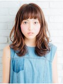 ナチュラルミディアム×アッシュブラウン×愛され