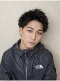 【無造作パーマスパイキーショート】