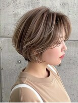 ルーファス 下北沢(Ruufus) 【50代60代】似合わせ大人ショートボブ/白髪ぼかし/髪質改善