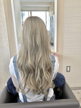 アーチフォーヘアー(a rch for hair) 【Rブリーチ】＋【Rカラー】ホワイトミルクティー
