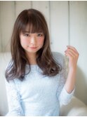 モーブカラー☆ナチュラルロング