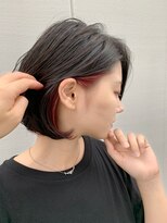 ルーファス 恵比寿 渋谷(Ruufus)&nbsp;インナーカラーピンクボブ【Ruufus恵比寿渋谷】3157