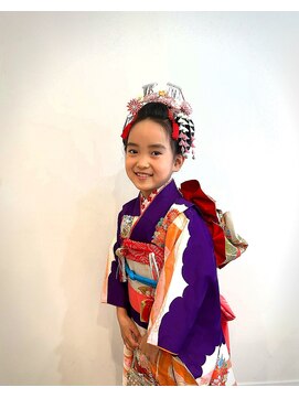 矢島美容室 荻窪店 七五三。7歳。