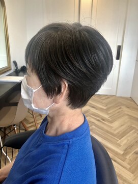 アゲート(agete) 大人ショート×ネイビーアッシュ