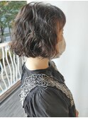 【morio原宿】ぱつっとミニボブ　リアルパーマスタイル