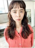 ウェーブロング_グレージュカラーボブウルフ_58815