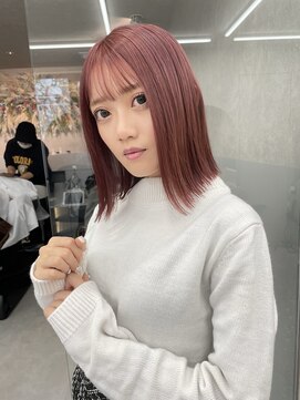 ロンド マーレ 天神大名店(Lond mare) チェリーブラウン/フェミニン/ダークアッシュ/束感/髪質改善