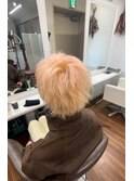 メンズマッシュ◎シアーカラーブロンドベージュ