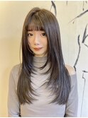 韓国風ロングレイヤー/ストレートロングレイヤー◯