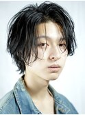 ニュアンスラフセンターパート韓国ナチュラルカット