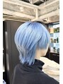トニーアンドガイ 原宿店(TONI & GUY) ウルフ×水色