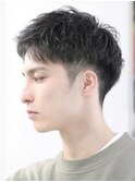原宿アップバングショートスパイキーショートフェード眉毛30代