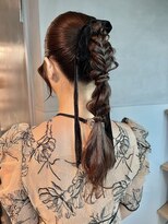 【ポニーテール】/結婚式/二次会/同窓会/銀座/ヘアセット