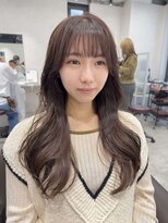 キートス(Kiitos) くびれレイヤー巻き髪ロングヨシンモリ韓国系カカオブラウン