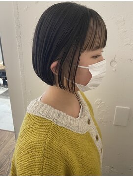カウチ 板橋本町店(kauti) ぱつっとボブとポイントカラー