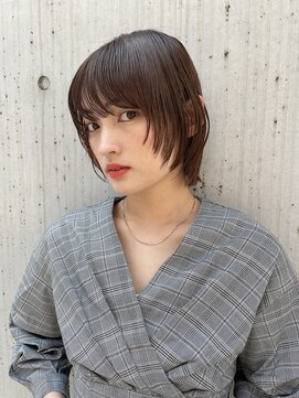 ユノ(juno) 【中目黒】おしゃれ可愛い！顔まわりレイヤーボブ♪ベージュ