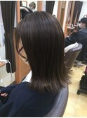 20代30代ブリーチなし大人可愛い外はねストレートミディアム