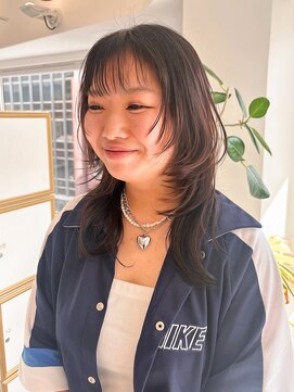 ビビディ バビディ ブー 河原町三条店(Bibbidi.bobbidi.boo) 韓国ザクザクレイヤーブリーチ無しダブルカラーグレージュ