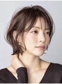 大人ショート 白髪ぼかし 脱白髪染め 40代50代60代