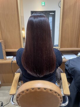 スイート ヘアデザイン(Suite HAIR DESIGN) 髪質改善ストレート×イヤリングカラー！自然なツヤ感で可愛く♪